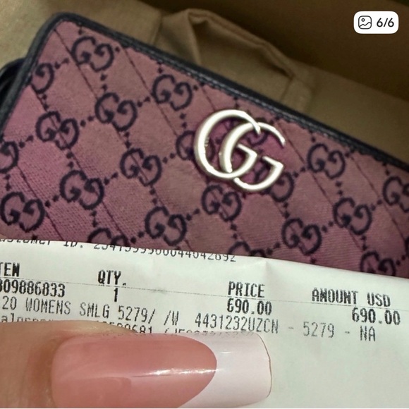 Authentic Gucci GG Marmont long wallet - Picture 6 of 6